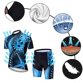 preiswerte Herrenbekleidungs-Sets-21Grams Herren Radtrikot mit Radhose fahrradbekleidung set Kurzarm MTB Mountain Rennrad Grün Schwarz Grau Ausrüstung Fahhrad Sportkleidung 3D-Pad Atmungsaktiv Rasche Trocknung