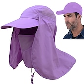 billiga Huvudbonader för herrar-Herr Unisex Fiskarhatt Solhatt Fiskehatt Mörkgrå Marin Utomhus Fiske Solid färg Vattentät UV-skydd Andningsfunktion Snabb tork