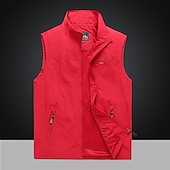 בגדי ריקוד גברים וסט Gilet אפוד דייגים וסט לטיולי הליכה אפוד ללא שרוולים ז'קט ג'יל בָּחוּץ רחוב יומי ליציאה סגנון רחוב ספורטיבי סתיו חורף כיס מיקוד מלא פוליאסטר עמיד שמור על חום הגוף נושם צבע אחיד זול ג'קט דיג לגברים-בגדי ריקוד גברים וסט Gilet אפוד דייגים וסט לטיולי הליכה אפוד ללא שרוולים ז'קט ג'יל בָּחוּץ רחוב יומי ליציאה סגנון רחוב ספורטיבי סתיו חורף כיס מיקוד מלא פוליאסטר עמיד שמור על חום הגוף נושם צבע אחיד