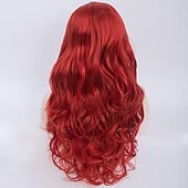 cheap Party Wigs-Long Curly Copper Red Jessica Rabbit  Wig Halloween Wigs