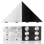 abordables Appliques murales d&#039;intérieur-Lightinthebox Applique murale LED moderne 5 W Triangle LED Applique murale luminaire couloir intérieur haut bas applique murale pour théâtre studio restaurant hôtel multicolore