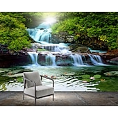 tanie Tapety-Mural tapety niestandardowe samoprzylepne rizhao krajobraz i wodospad piękny widok pcv/winyl nadaje się do salonu sypialnia restauracja hotel dekoracje ścienne art home decor