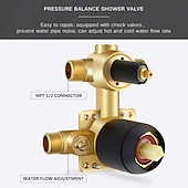 cheap Rough-in Valve Shower System-Shower Faucet,Shower Faucet Set Rainfall Shower Contemporary Painted Finishes Mount Inside Ceramic Valve Bath Shower Mixer Taps