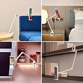 economico Supporto per telefono-supporto per supporto per tablet con braccio lungo 27 pollici regolabile a 360 °, supporto per videocamera per proiettore con supporto per webcam, adatto per dispositivi da 4,7 &quot;-13&quot; tablet telefono