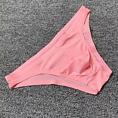 voordelige Herenslips Ondergoed-Voor heren 1 pak Sexy slipje Slip Standaard Nylon Spandex Effen Kleur Lage Taille Klein Zwart Wit