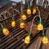 abordables Éclairage intérieur sur batterie et USB-Élégante lumière de réception de mariage lumières LED en forme d'ananas 6M 3M 1,5M fonctionnement par batterie ou USB décoration de jardin patio de vacances de mariage