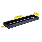 Недорогие Полки для ванной-Душевая кабина 304, полка для ванной комнаты из нержавеющей стали, черный новый дизайн, креативная современная современная полка для хранения в ванной комнате