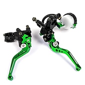 baratos Acessórios para motociclos e quadriciclos-Nawenson universal 7/8 &quot;22mm kit de alavancas de reservatório do cilindro mestre do freio da embreagem da motocicleta conjunto de reservatório de fluido conjunto de reservatório de fluido conjunto de