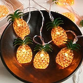 abordables Éclairage intérieur sur batterie et USB-Élégante lumière de réception de mariage lumières LED en forme d'ananas 6M 3M 1,5M fonctionnement par batterie ou USB décoration de jardin patio de vacances de mariage