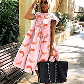 Pentru femei Rochii Midi Rochie neagra Rochie casual Rochie de Cocktail Rochie formala Stilat Romantic Modern Vacanță Zilnic Ieșire Potrivire Largă Floral Animal Manșon scurt Stil Nautic Albastru ieftine Rochie neagră pentru femei-Pentru femei Rochii Midi Rochie neagra Rochie casual Rochie de Cocktail Rochie formala Stilat Romantic Modern Vacanță Zilnic Ieșire Potrivire Largă Floral Animal Manșon scurt Stil Nautic Albastru