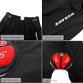 voordelige Heren Shorts, Panty&#039;s &amp; Broeken-WOSAWE Voor heren MTB shorts Wielrenshorts Fietsen Gewatteerde shorts MTB shorts Ruim Passend Bergracen Wegwielrennen Sport 3D-pad Fietsen Ademend Anatomisch ontwerp Zwart Groen Siliconen Kleding