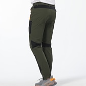 billiga Botten-vattentäta vandringsbyxor för män byxor arbetsbyxor cargobyxor safari utomhusbyxor vindtät snabbtorkande stretch nylon spandex 3 dragkedjeficka elastisk midja underdel svart khaki armégrön klättring