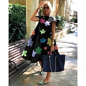 Pentru femei Rochii Midi Rochie neagra Rochie casual Rochie de Cocktail Rochie formala Stilat Romantic Modern Vacanță Zilnic Ieșire Potrivire Largă Floral Animal Manșon scurt Stil Nautic Albastru ieftine Rochie neagră pentru femei-Pentru femei Rochii Midi Rochie neagra Rochie casual Rochie de Cocktail Rochie formala Stilat Romantic Modern Vacanță Zilnic Ieșire Potrivire Largă Floral Animal Manșon scurt Stil Nautic Albastru
