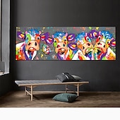 preiswerte Bis zu 30 $-Wandkunst auf Leinwand Poster Malerei Kunstwerk Bild abstrakt bunt Vieh Tier modern Heimdekoration Dekor gerollte Leinwand kein Rahmen ungerahmt ungedehnt