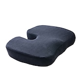baratos Almofadas de chão-Almofada de assento de espuma de memória travesseiro de cadeira de veludo almofada de assento de carro travesseiro de massagem de quadril almofadas de cadeira de escritório suporte ortopédico alívio