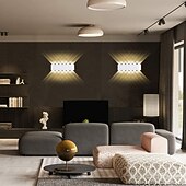 economico applique da esterno-led outdoor/indoor, lampada da parete moderna impermeabile lampada da parete a led illumina su e giù per il bagno portico scale hotel giardino esterno ac85-265v