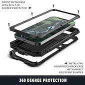abordables Carcasas iPhone-teléfono Funda Para iPhone 16 Pro Max Plus iPhone 15 Pro Max iPhone 14 13 12 11 Pro Max Plus Mini Impermeable Funda de Cuerpo Entero Armadura Protección de grado militar con película de vidrio de