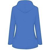 economico giacche casual-Per donna Giacca con cappuccio Essenziale Cerniera Tasche San Valentino Poliestere Cappotto Inverno Autunno Primavera blu navy Nero Rosa Cerniera Felpa Standard S M L XL XXL XXXL / Impermeabile