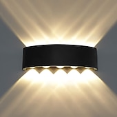 economico applique da esterno-led outdoor/indoor, lampada da parete moderna impermeabile lampada da parete a led illumina su e giù per il bagno portico scale hotel giardino esterno ac85-265v