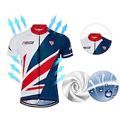 Bărbați Jersey de ciclism Cu model UK Steag Național Manșon scurt Bicicletă Jerseu Topuri cu 3 buzunare spate Ciclism montan Ciclism stradal Rezistent la UV Uscare rapidă Înapoi de buzunar ieftine Tricouri pentru bărbați-Bărbați Jersey de ciclism Cu model UK Steag Național Manșon scurt Bicicletă Jerseu Topuri cu 3 buzunare spate Ciclism montan Ciclism stradal Rezistent la UV Uscare rapidă Înapoi de buzunar