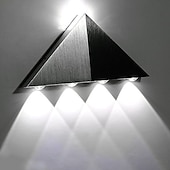 abordables Appliques murales d&#039;intérieur-Lightinthebox Applique murale LED moderne 5 W Triangle LED Applique murale luminaire couloir intérieur haut bas applique murale pour théâtre studio restaurant hôtel multicolore