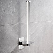 halpa Vessapaperitelineet-wc-paperiteline säädettävä pituus / uusi muotoilu / itseliimautuva nykyaikainen / moderni ruostumaton teräs / vähähiilinen teräs / metalli 1kpl - kylpyhuoneen seinälle asennettu