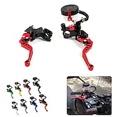 baratos Acessórios para motociclos e quadriciclos-Nawenson universal 7/8 &quot;22mm kit de alavancas de reservatório do cilindro mestre do freio da embreagem da motocicleta conjunto de reservatório de fluido conjunto de reservatório de fluido conjunto de