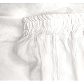 abordables Robes-Femme Balançoire Jupe longue Elégant Eté Maxi Jupes Couleur Pleine Plissé Casual Quotidien Noir Blanche Jaune Rouge Printemps &amp; Automne Coton Coton et lin