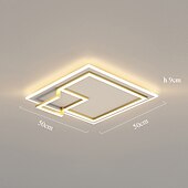 זול אורות תקרה ניתנים לעמעום-תאורת led תקרת 45 ס&quot;מ ניתן לעמעום עיצוב מרובע אורות אחיזה אקריליק בסגנון אמנותי סגנון רשמי בסגנון מודרני סגנון שחור אמנותי בסגנון נורדי 220-240v