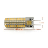 cheap LED Bi-pin Lights-GY6.35 LED Bulbs 3W Bi-pin Base AC DC 12V 2700K Warm White Dimmable G6.35 Base JC Type LED Halogen Incandescent 30W Replacement Bulb 1pc