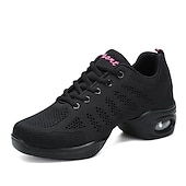 baratos Ténis de Dança-tênis de dança de malha respirável feminino – perfeito para dança fitness, dança moderna, dança jazz e mais sapatos femininos