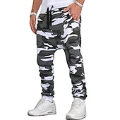 preiswerte Sweatpants-Herren Jogginghose Trainingshose Jogginghose Jogger Hose Hosen Hosen Hose Kordelzug Elastischer Bund Tarnfarben Atmungsaktiv Weich Sport &amp; Natur Täglich Baumwolle Casual / sportlich Gelbe Tarnung