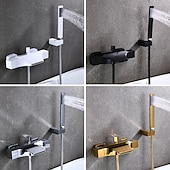 olcso Csaptelepek fürdőkádhoz-kád csaptelep - modern galvanizált falra szerelhető kerámia szelepes kád zuhanycsapok