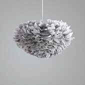 tanie Światła wysp-Lampa wisząca led 30/40/45/50/55/60/70 cm pojedynczy projekt wisiorek lekki metal pióro artystyczne inspirowane naturą 220-240 v