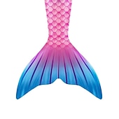 abordables Maillot de bain sirène-Enfants Fille One Piece Maillots de bain sirène Maillot de Bain Plage Le Jour des enfants Géométrique Maillots de bain 4-12 ans Eté Bleu Fuchsia