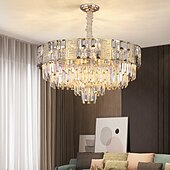 cheap Chandeliers-LED Pendant Light 65 cm Lantern Design Chandelier Metal Electroplated Modern 220-240V