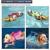 baratos coletes salva-vidas-Cachorros Colete salva-vidas de cachorro Esporte &amp; Lazer Segurança Praia Piscina Roupas para cães for Husky Golden Retriever Médio Grande