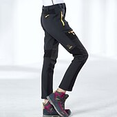 olcso Alsók-Női Planinarske hlače Fleece bélelt nadrág Télikabát Softshell nadrág Divat Tavasz Ősz Tél Külső Szigetelt Melegen tartani Gyapjú bélés Vízálló Nadrágok Alsók Rugalmas derék Cipzáras zseb Katonai