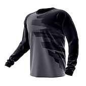 billiga Tröjor för män-Herr Downhilltröja Långärmad Bergscykling Vägcykling Gul Röd Blå Cykel Tröja UV-resistent Andningsfunktion Snabb tork Polyester sporter Geometrisk Kläder