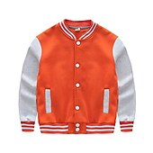 preiswerte Oberbekleidung-Jungen 3D Gestreift Mantel Langarm Herbst Aktiv Vintage Kinder Schule Täglich