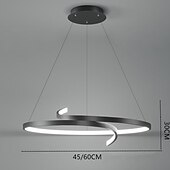 economico Lampadari-lampada a sospensione a led semplice creativo personalizzato geometria lampadario ristorante lampada nordico postmoderno bar caffetteria lampada studio lampada da ufficio