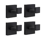 billige Garderobekroker-multifunksjons kappekrok, moderne stil, 304 rustfritt stål, 4-farget sort, krom, børstet, gull - veggmontert for bad og soverom