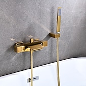 olcso Csaptelepek fürdőkádhoz-kád csaptelep - modern galvanizált falra szerelhető kerámia szelepes kád zuhanycsapok