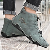 Χαμηλού Κόστους Ανδρικά Sneakers-Ανδρικά Μπότες Ανδρικά παπούτσια casual Μεγάλα Μεγέθη Χειροποίητα Παπούτσια Παπούτσια άνεσης Δουλειά Κλασσικό Καθημερινό ΕΞΩΤΕΡΙΚΟΥ ΧΩΡΟΥ Καθημερινά Δέρμα Χοιρόδερμα