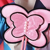 tanie Dziecięce kurtki na zewnątrz-Dla dziewczynek 3D Motyl Trenczy Płaszcz Długi rękaw Jesień Zima Śłodkie Sportowy Dzieci 2-6 lata Urlop Ulica Regularny