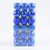 36pcs Christmas Baubles Ball Ornaments Xmas Decoration, 4cm Small Hanging Balls for Christmas Tree, Holiday, Party and Gift cheap Ornaments-36pcs Christmas Baubles Ball Ornaments Xmas Decoration, 4cm Small Hanging Balls for Christmas Tree, Holiday, Party and Gift