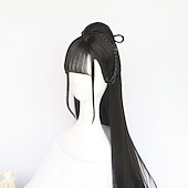 cheap Party Wigs-Vintage Wig Chinese Ancient Style Wig Modelling Wig Hanfu Multi-Purpose Ancient Costume Whole Wig Cap Custom Product Carnival Wig