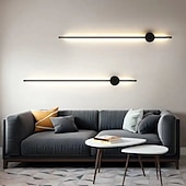 abordables Appliques murales LED-lightinthebox appliques murales LED simples appliques murales linéaires nordiques modernes appliques murales encastrées rotatives lumières de couloir LED dimmable salon chambre applique murale