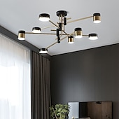 preiswerte Kronleuchter-led deckenleuchte 76/76/101,6 cm geometrische formen kronleuchter metall sputnik geometrisch galvanisierte lackierte oberflächen led nordischen stil 220-240v