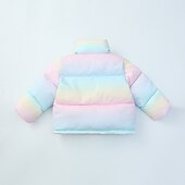 billige Jente&#039;s dun- og parka-jakke-Unisex Gutt Jente 3D عادي Jakke Dun Langermet Høst Vinter Aktiv Mote Grunnleggende Barn 2-6 år Skole Feriereise Gate Normal